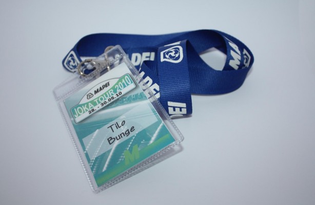 Das Pascal Kapp Rallye Team – Namensschild bzw. Badge
